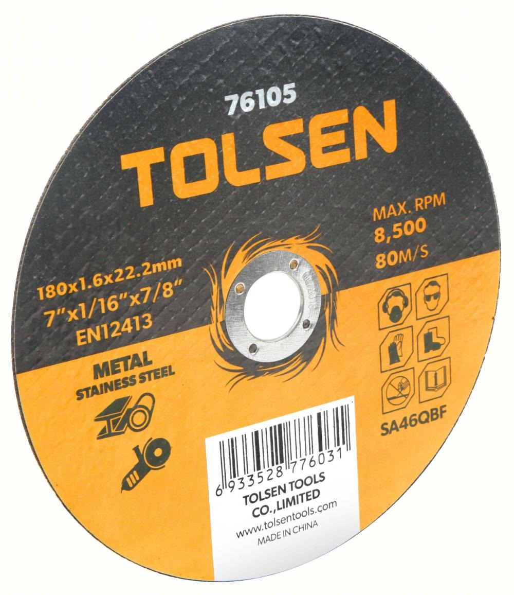 Disc plat de taiere metal, si otel inoxidabil, 115x1.0x22 mm